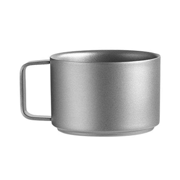 YIEMEEN 100ml Portable Metal Coffee Mug Compact Camping Drinkware Travel Cup With Handle for Outdoor Travel Camping Home