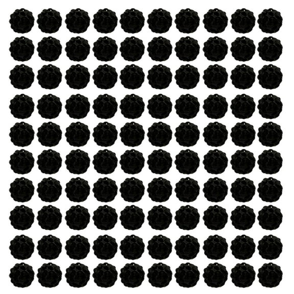 YIEMEEN 100pcs 10mm Disco Ball Clay Beads Round Bead Colorful Rhinestones Beads for Necklace Jewelry Craft Supplies