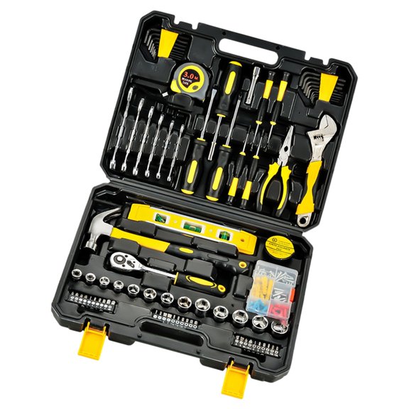 YIEMEEN 108Pcs Household Hand Tool Combination Package Mixed Tool Set Woodworking Tool