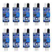 YIEMEEN 10Pcs Intelligent Electronics 3Pin IR Obstacle Avoidance Sensors Module Intelligent Car Robot Reflective Photoelectric
