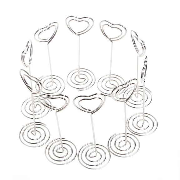 YIEMEEN 10Pcs Wedding Favors Place Card Holder Table Photo Memo Number Name Clips Base