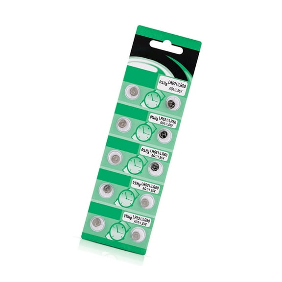 YIEMEEN 10pc/20pc Metal AG1 LR621 Button Batteries For Everyday Electronic Needs