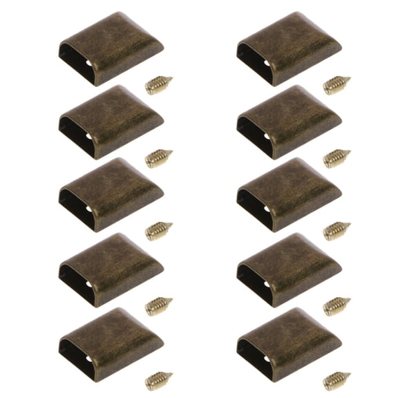 YIEMEEN 10pcs Craft DIY Metal Zipper Tail Clips Buckle Stop Tail Plug for Head T