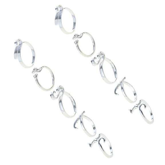 YIEMEEN 10pcs Crochet Rings for Finger Adjustable Size Yarns Knitting Rings Open Finger Rings Colorful Crocheted Finger Holders