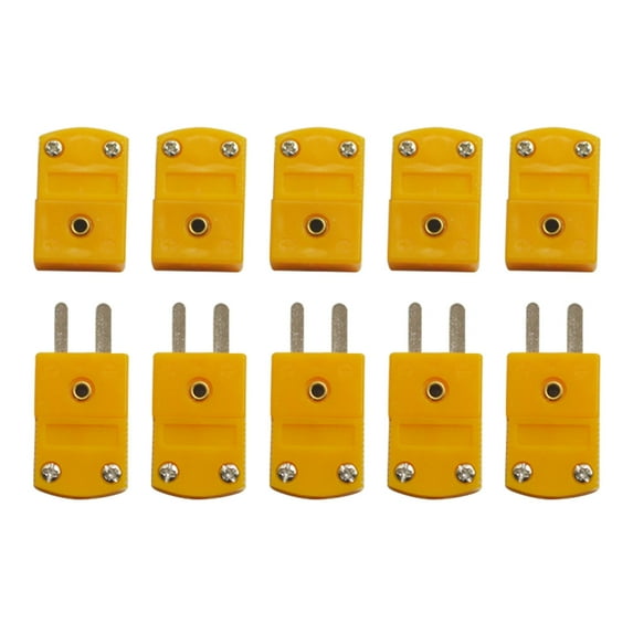 YIEMEEN 10pcs/set K-Type Male Female Mini Connectors Plug Thermocouple Miniature Socket