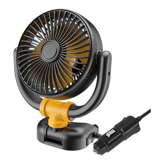 YIEMEEN 12V/24V Car Fan Brushless Motor Low Sound Operation 360 Rotation For Vehicle Use Energy Efficient Cooling Solution