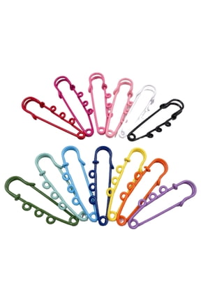 YIEMEEN 12pcs/Bag Brooch Pins Colorful Safety Pin DIY Crafts Sewing Supplies Accessories