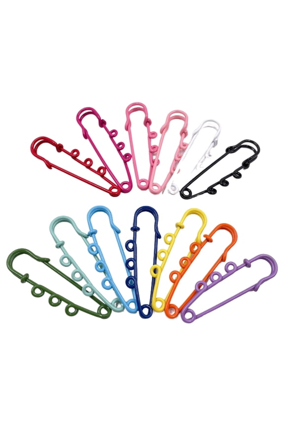 YIEMEEN 12pcs/Bag Brooch Pins Colorful Safety Pin DIY Crafts Sewing Supplies Accessories
