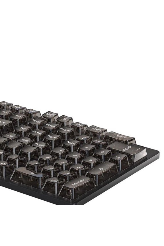 YIEMEEN 132Keys Backlit PC Crystal Keycap CBSA Profile Keycap for Mechanical Keyboards