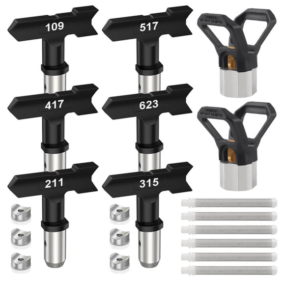 YIEMEEN 14Pcs Sprayer Tips Reversible Sprayer Tip Airless Sprayer Nozzles for Airless Paint