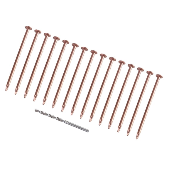 YIEMEEN 15Pcs Copper Nails Tree Stump Killers Hardware for Killing Trees Removing Stump