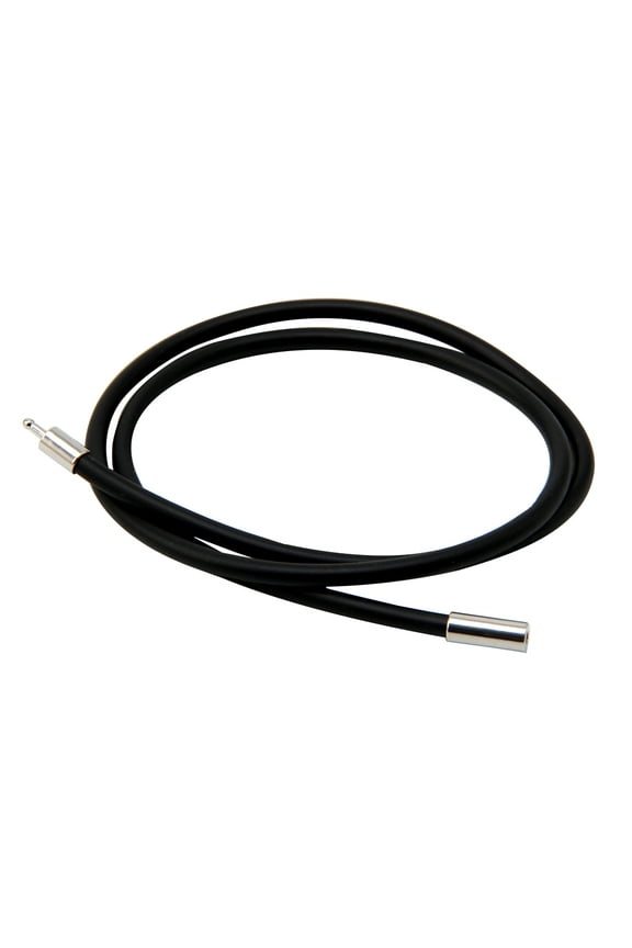 YIEMEEN 16 Inch 3mm Rubber Cord Necklace with Stainless Steel Closure Jewelry