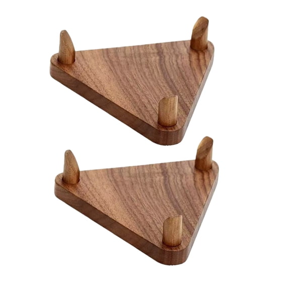 YIEMEEN 2 Pack Wooden Athletic Memorabilia Shelf for Football Basketball Rugby Storage Solution