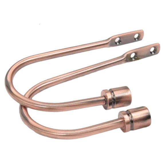 YIEMEEN 2 Pack Metal Drapery Holdbacks with Screws Metal Curtain Hooks Home Decoration