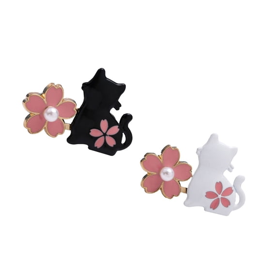 YIEMEEN 2 Pairs Trousers Waist Tightener Jeans Buttons Pins Cats Jean Waist Buckles