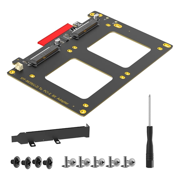 YIEMEEN 2 SFF 8639 to PCIe 8X Interfaces Adapter for Large Scale Data Operations