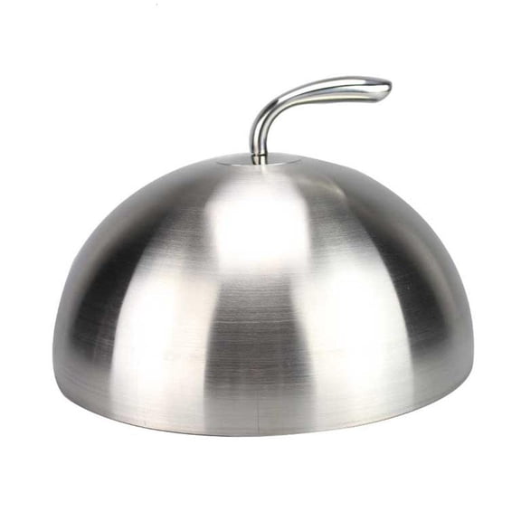 YIEMEEN 20/24/26/28cm Stainless Steel Steak Cover Teppanyaki Dome Dish Lid Home Round Oil Proof Meal Food Cover Kitchen Cooking Tools