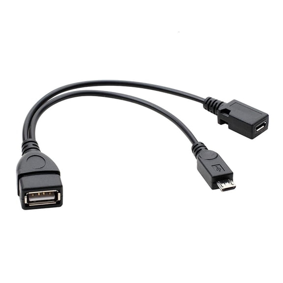 YIEMEEN 20cm OTG Cable Portable OTG USB Female Splitter Adapter