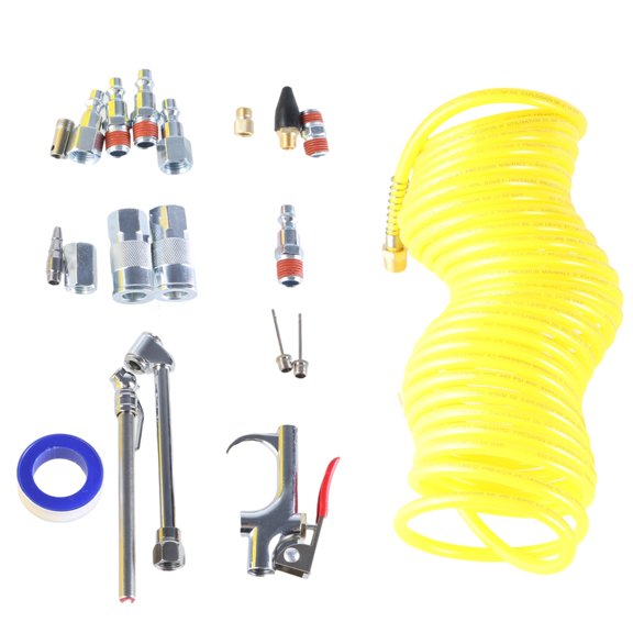 YIEMEEN 20x Multipurpose Essential Air Compressor Toolkit Including Hose And Duster Guns