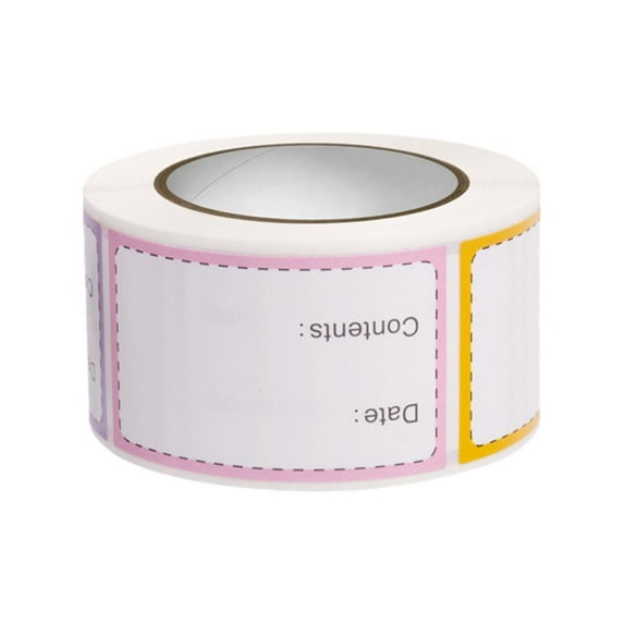YIEMEEN 250pcs Freezer Labels Self Adhesive Label for Neat Food Organization 30x50mm