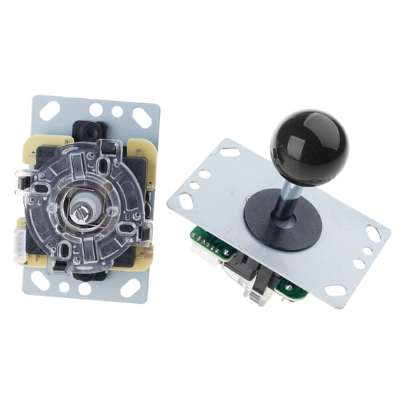 YIEMEEN 2PCS Encoders & Joystick Kit Encoders Board 10 Button Joystick set Quick Installation for PC Game Projects
