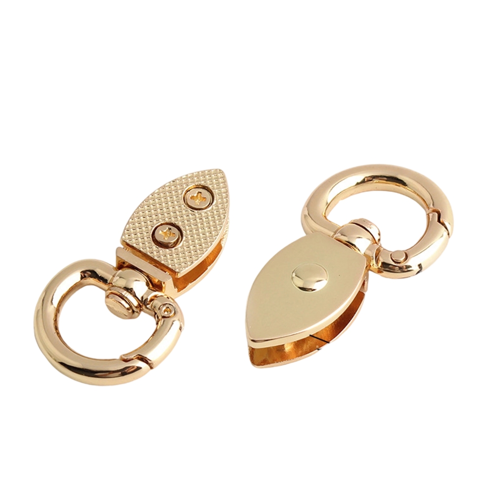 YIEMEEN 2Pcs Antique Metal Spring Clasp Bag Strap Connector