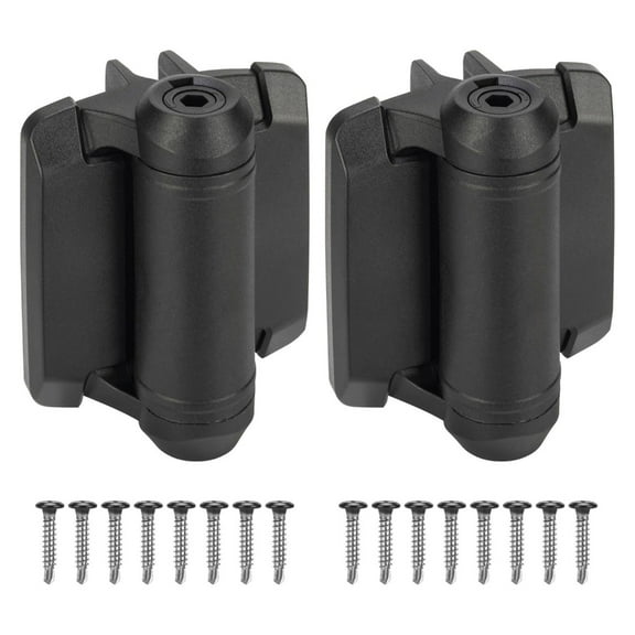 YIEMEEN 2Pcs Auto Closing Gate Hinge Hardware Heavy Duty Weatherproof Gate Hinges for Auto Closing Metal, Wood Gates Enduring