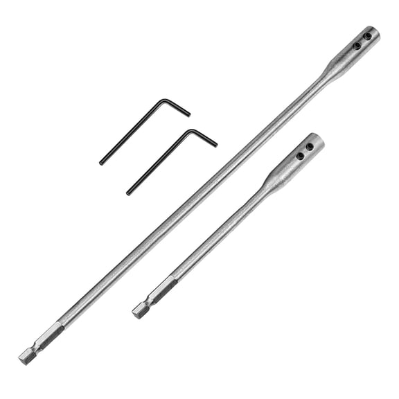 YIEMEEN 2Pcs Drill Bit Extensions 1/4inch Hexagonal Shank Rod Tight Space Tool Parts