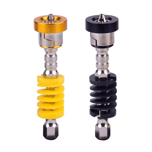 YIEMEEN 2Pcs Heavy Duty Spring Return Screwdriver Bit Improved Grip For Handheld Tool