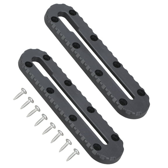 YIEMEEN 2Pcs Low Profile Track Fishing Rod Holder Mounting Base Rack Kayak Slide Track Rail Bracket for Fish Fider, Cup Holder