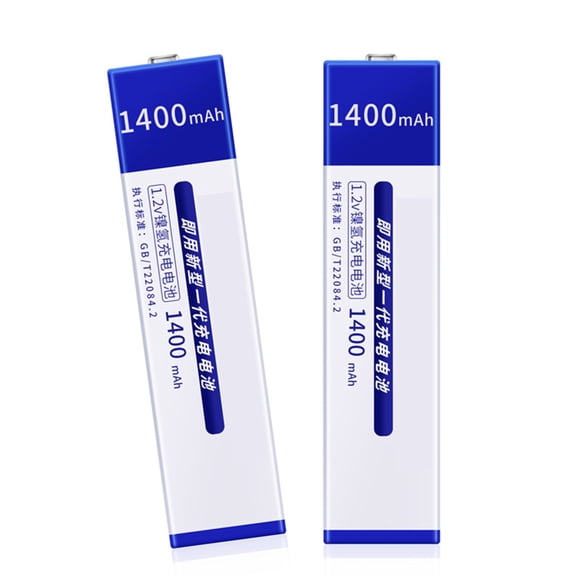 YIEMEEN 2Pcs NiMH Battery 1.2V Rechargeable Batteries 1400mAh Cells for Music Player Portable