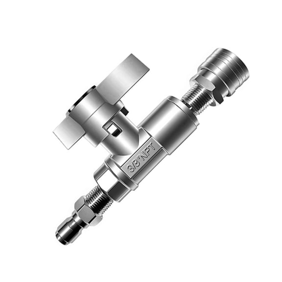 YIEMEEN 3/8 Inch Quick Connection High Flow Ball Valves 4000PSI Stainless Steel For Pressure Washer Systems Industrial Cleaning