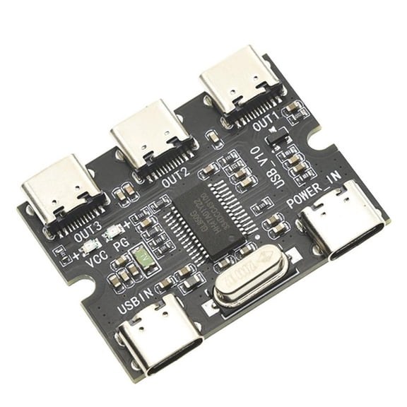 YIEMEEN 3 Port USB C Hub Fast Speed Data Transfer Plugs Play 480Mbps For Laptop PC