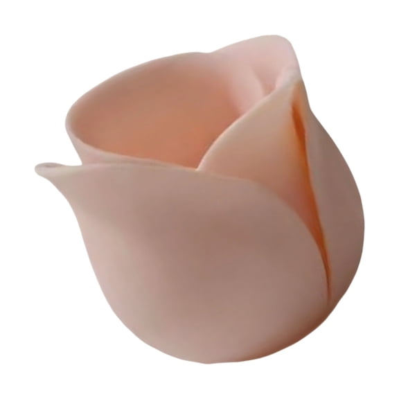 YIEMEEN 3D Printed Plastic Mini Planter Pot With Rose Petal Shape For Outdoor Indoor Use