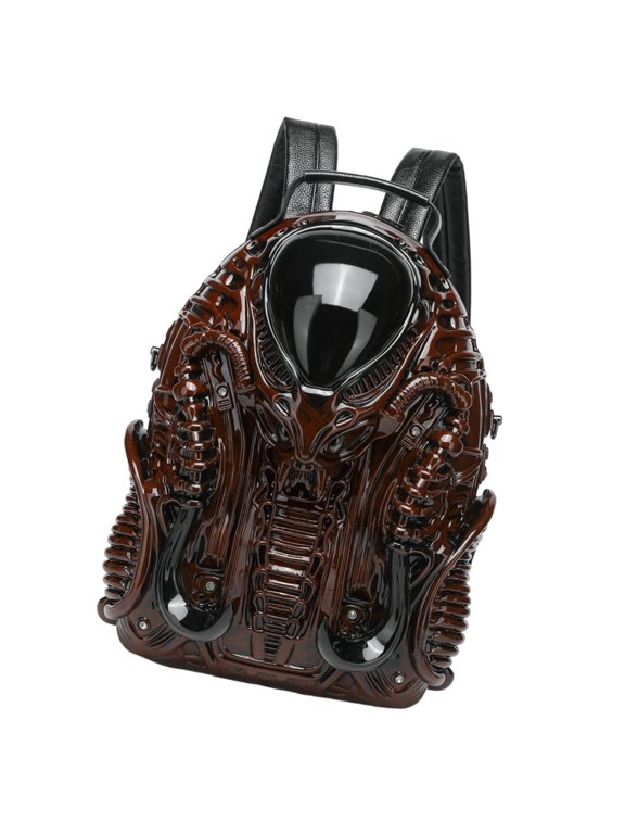 YIEMEEN 3D Xenomorph Shaped Backpack Novelty Backpack Travel Backpack Backpack