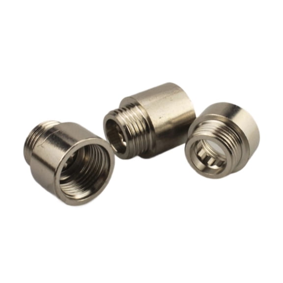 YIEMEEN 3Pcs Tap Extension 1/2inch Stainless Steel Tap Extension Thread Fitting for Corner Shower Head Extension Coupling
