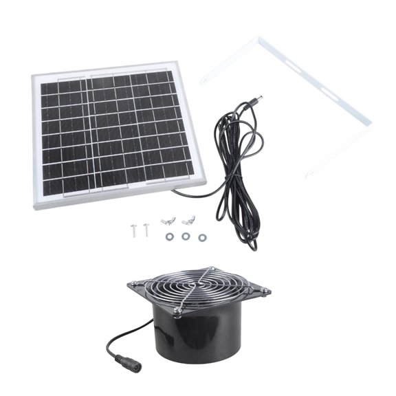 YIEMEEN 4.7x4.7 Foot Solar Distribution Fan With 3.9 Foot Channel For Window Venting