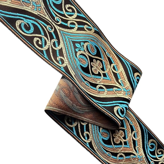 YIEMEEN 4.92yard Flower Embroidered Fabric Ribbon Embroidered Ribbon Trim for Sewing