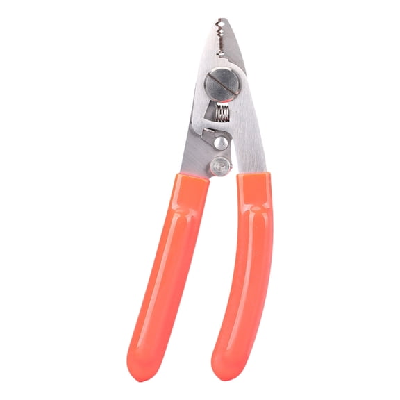 YIEMEEN 4 Jaw Stainless Steel Fiber Optics Stripper Plier Safety Lock Adjustable Jaw Spring Loadeds