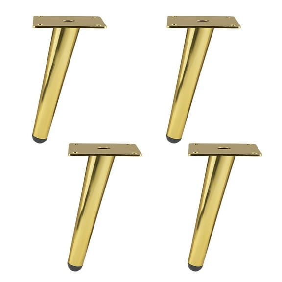 YIEMEEN 4 Pieces Iron Tapered Oblique Table Legs Metal Sofa Bed Leg Easy to Install