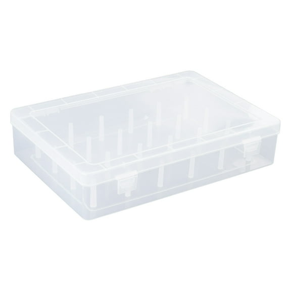 YIEMEEN 42 Spools Clear Thread Case Thread Bobbin Storage Box Thread Spool Storage Case