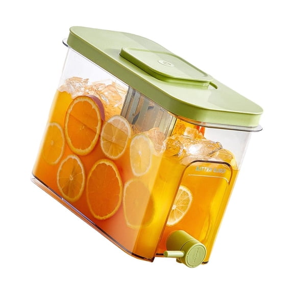 YIEMEEN 4L Clear Beverage Jugs Food Safe Materials Ideal For Iced Coffee Lemon Water