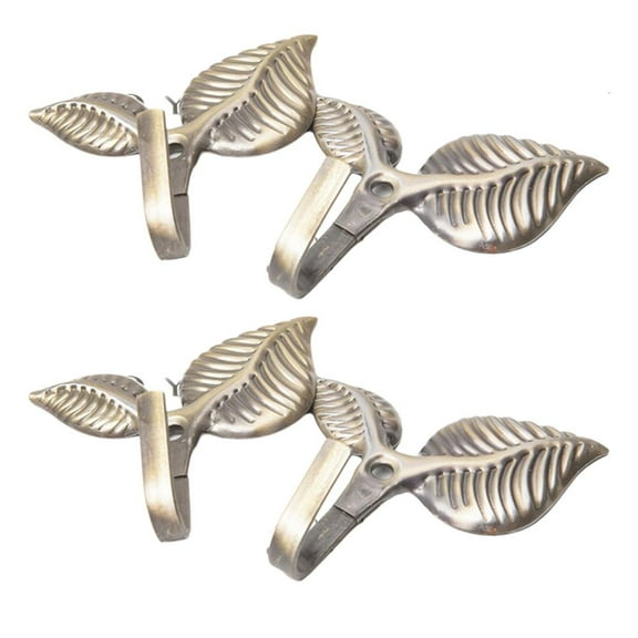 YIEMEEN 4PCS Curtain Tiebacks Window Drapery Holdbacks Curtain Tie Backs Hooks Curtain tie Backs Curtain Fasteners