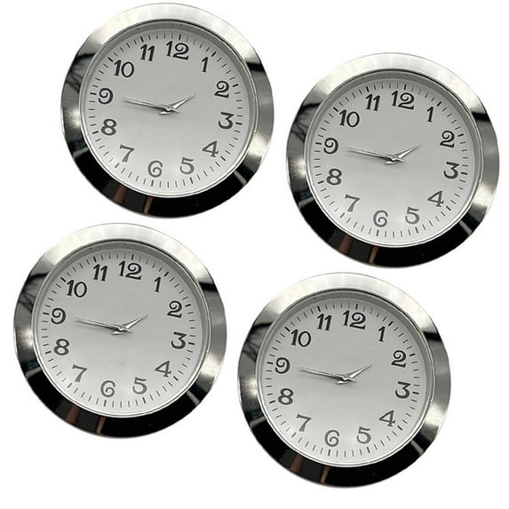 YIEMEEN 4Pcs 55mm Quartzs Clock Inserts Arabic Roman Numerals for Sophisticated Setting