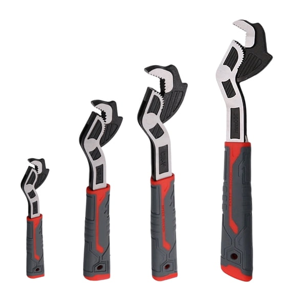 YIEMEEN 4Piece Adjustable Auto Locking Wrench In 6/8/10/12Inch Size For Home Repair