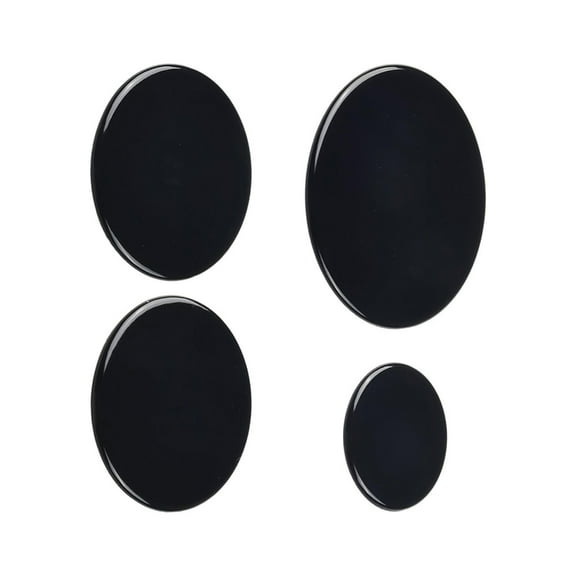 YIEMEEN 4Pieces Gas Stove Parts Gas Range Flame Hood Burners Accessories Set for Stove