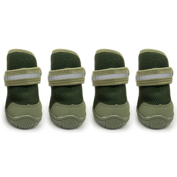 YIEMEEN 4pcs Pet Dog Footwear Anti Slip Breathable Cat Shoe Booties for Outdoor Footwear