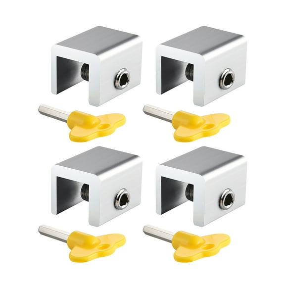 YIEMEEN 4x Adjustable Window Security Locks Sliding Sash Stopper Child Safety for Protec