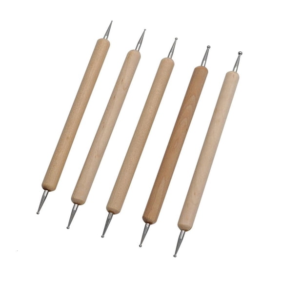 YIEMEEN 5 Pcs Pottery Tool Clay Sculpting Modelling Tool Nail Art Pen Dotting Pen Ceramic Clay Tool Modelling Clay Tool
