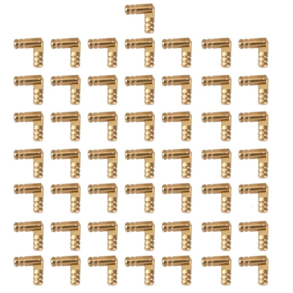 YIEMEEN 50 Brass Hinges Heavy Duty Miniature Hardware For Woodworking Small Box Builds